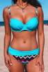 Sexy Padded Gather Push-Up Bikini Set